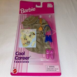 Barbie Cool Career Fashions Safari Guide Zookeeper New in 1996 Package 68617